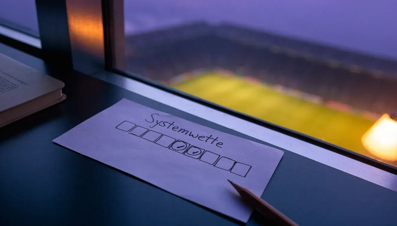 Die Silhouette eines Stadiondachs vor dem violetten Abendhimmel, dahinter eine Hügelkette.