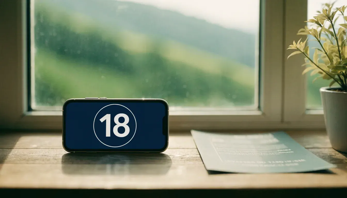 Ein geschlossenes Holztor an einem Feldweg im Gebirge, dahinter eine Weide mit Kühen im Morgenlicht.