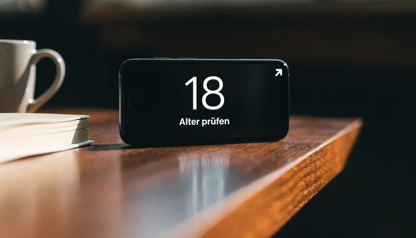 Ein Flur mit Holztüren im Gegenlicht, am Ende des Gangs fällt Tageslicht durch ein Fenster.
